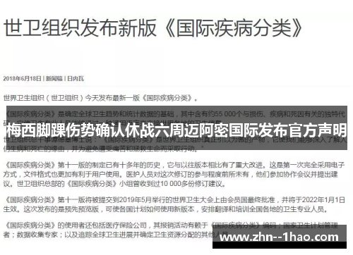 梅西脚踝伤势确认休战六周迈阿密国际发布官方声明